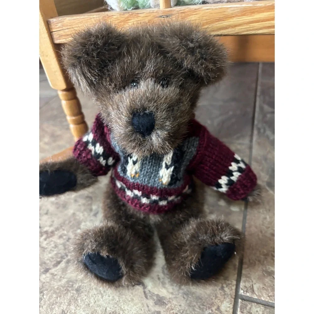 Boyds Bears Ebenezer S Jodi Bear & Wayfer North Plush Collectible Set 8 Inch